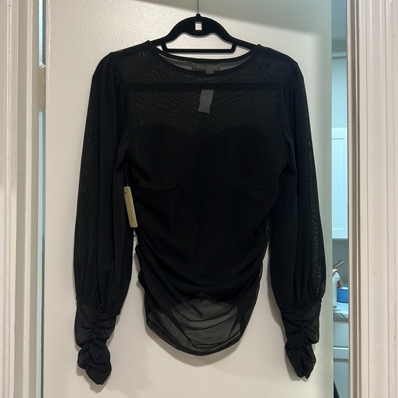 Black Long Sleeve Top - Picture 3 of 4